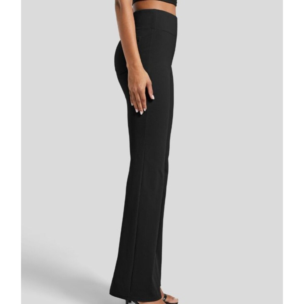 Halara Flex DayStretch High Waist Back Pocket Pull On Flare Pants Large TALL